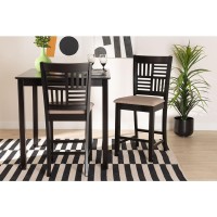 Baxton Studio Deanna 2Piece Counter Stool Set