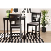 Baxton Studio Deanna Wood 2Piece Counter Stool Set