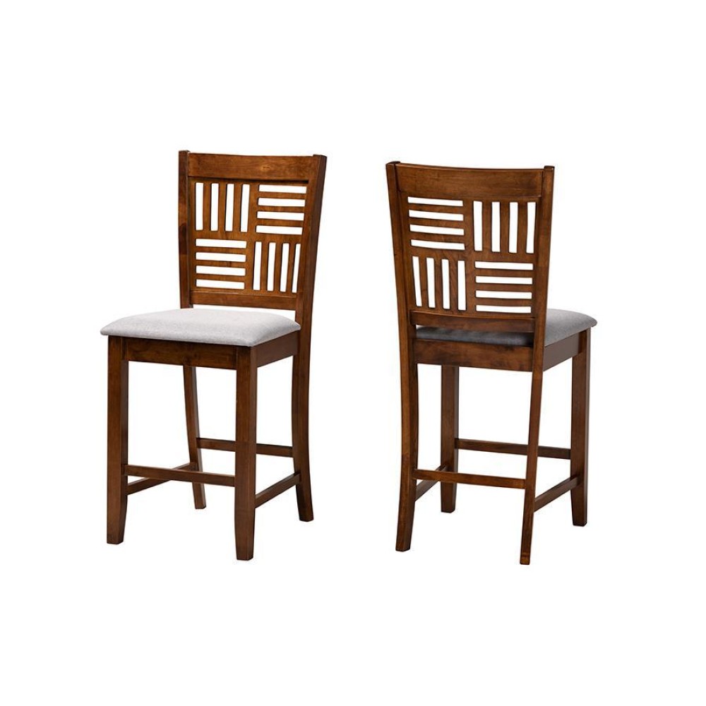 Baxton Studio Deanna 2Piece Counter Stool Set