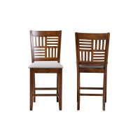 Baxton Studio Deanna 2Piece Counter Stool Set