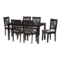 Baxton Studio Deanna Wood 7Piece Dining Set