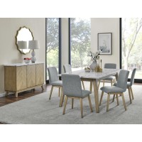Vida Gray Polyester Side Chair Set of Two