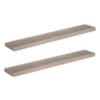 Hoobro Floating Shelves Wall Shelf Set Of 2 472 Inch Hanging Shelf With Invisible Brackets For Wall Decor In Bathroom Bedro