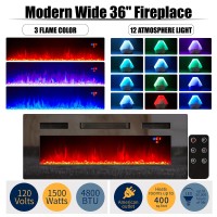 Amerlife Fireplace Tv Stand With 36 Fireplace 70 Modern High Gloss Fireplace Entertainment Center Led Lights 2 Tier Tv Con