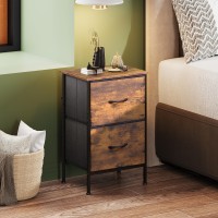 Wlive Night Stand Set 2 Dresser And Nightstand Sets Nightstands With 2 Fabric Drawers End Tables For Bedroom Bedside Furnitu