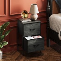 Wlive Nightstand Nightstand With 2 Drawers Bedside Furniture Night Stand Small Dresser For Bedroom College Dorm End Table