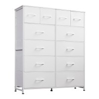 Wlive Tall Dresser For Bedroom With 12 Drawers Dressers Chests Of Drawers Fabric Dresser For Bedroom Closet Fabric Storage