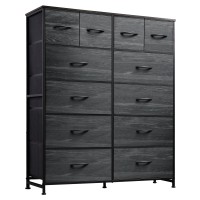 Wlive Tall Dresser For Bedroom With 12 Drawers Dressers Chests Of Drawers Fabric Dresser For Bedroom Closet Fabric Storage