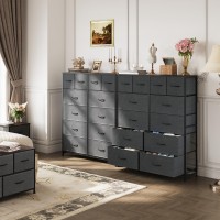 Wlive Tall Dresser For Bedroom With 12 Drawers Dressers Chests Of Drawers Fabric Dresser For Bedroom Closet Fabric Storage