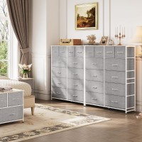 Wlive Tall Dresser For Bedroom With 12 Drawers Dressers Chests Of Drawers Fabric Dresser For Bedroom Closet Fabric Storage