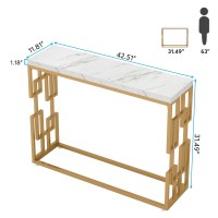 Tribesigns Gold Console Table, Modern 42.5