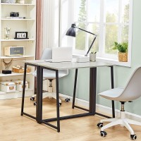 Wohomo Folding Desk Small Writing Desk 394 Spacesaving Foldable Laptop Table Writing Workstation For Home Office Easy Ass