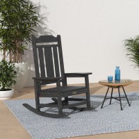 Serwall Outdoor Rocking Chair Black Set Of 4