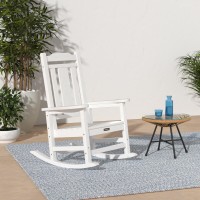 Serwall Outdoor Rocking Chair White Set Of 2