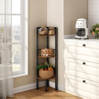 Tajsoon Small Corner Shelf Stand 3 Tier 396 Industrial Corner Ladder Shelves Corner Display Shelf Tall Corner Bookshelf She