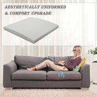 Havargo Couch Cushion Support For Sagging Seat High Density Foam Under Couch Cushion Support Anti Slip Light Grey 1Pc