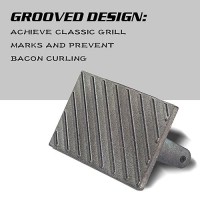 Vivicreate Bacon Press Griddle Press Grill Press Meat Press Cast Iron Grill Press Cast Iron Griddle Iron Press Cast Iron