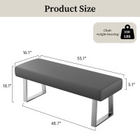 Jiexi Bedroom Bench Bed End Upholstered Bench Indoor Corner Small Bench Kitchen Bench With Metal Legs For Entryway Dining Room A