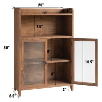 Collective Home Storage Cabinet 30 Organizer Cabinet Solid Wood Bathroom Cabinet With 2 Door Already Assembled 20 X 85