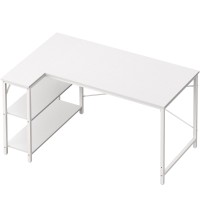 Huuger L Shaped Desk 47 Inches Computer Desk With Reversible Storage Shelves Gaming Desk Corner Desk Home Office Desks Writi