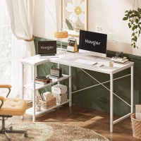 Huuger L Shaped Desk 47 Inches Computer Desk With Reversible Storage Shelves Gaming Desk Corner Desk Home Office Desks Writi