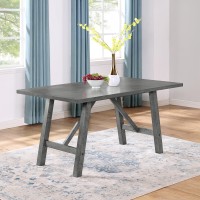Best Quality Furniture D189D5 Dining Set, Grey