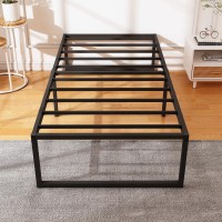 Xinxinyan 14 Inch Twin Bed Frame No Box Spring Needed Heavy Duty Metal Platform Bed Frame Twin Strong Steel Slats Support No