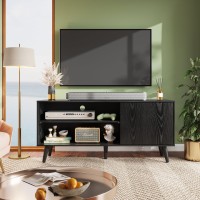 Wlive Tv Stand For 55 Inch Tvs Entertainment Center With Storage Cabinet Midcentury Tv Stands For Living Room And Bedroom 50