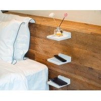 Qsqueen Small Floating Shelves Mini Shelves Hanging Display 5 Inch Wall Shelf For Bathroom Livingroom Bedroom 3 Pack With 2 Typ