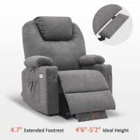 Mcombo Small Power Lift Recliner Chair Sofa With Massage And Heat For Petite Elderly 3 Positions Cup Holders And Usb Ports E