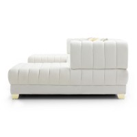 UShaped Double Chaise Sectional Sofa 140 Large Couch with 6 Pillows