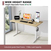 Win Up Time Standing Desk Adjustable Height Whole Piece Desktop Stand Up Desk Electric Standing Desk Sit To Stand Desk For Ho