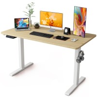 Win Up Time Standing Desk Adjustable Height Whole Piece Desktop Stand Up Desk Electric Standing Desk Sit To Stand Desk For Ho