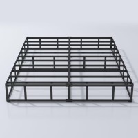 Aldrich Box Springs Full 9 Inch Heavy Duty Metal Frame Mattress Foundation With Easy Clean Cover Noise Free Easy Assembly