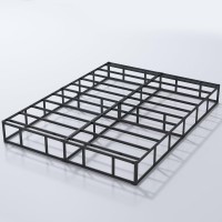 Aldrich Box Springs King Size 9 Inch Heavy Duty Metal Frame Mattress Foundation With Easy Clean Cover Noise Free Easy Assembl