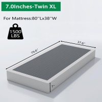 Aldrich 7 Inch Heavy Duty Metal Box Spring Mattress Foundation 1500Lbs Max Weight Capacitynonslipno Noiseeasy Assemblyeasy