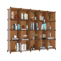 Homidec 20Cube Storage Organizer Closet Organizer Storage Shelf Bookcase Bookshelf With Metal Hammer Storage Cubes Organizer