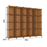 Homidec 20Cube Storage Organizer Closet Organizer Storage Shelf Bookcase Bookshelf With Metal Hammer Storage Cubes Organizer