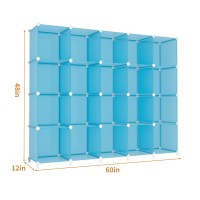 Homidec 20Cube Storage Organizer Closet Organizer Storage Shelf Bookcase Bookshelf With Metal Hammer Storage Cubes Organizer