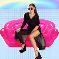 Kigley Transparent Inflatable Sofa Seat Blow Up Chair Yard Portable Inflatable Couch Air Couch Patio Blow Up Furniture For Campi