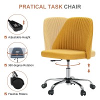 Mcq Office Desk Chair Modern Cute Rolling Vanity Swivel Task Chairs With Wheels Comfortable Back Seat Armless For Home Bedroo