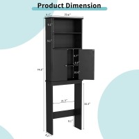 Shintenchi Over The Toilet Storage Cabinet Bathroom Above The Toilet Rack Bathroom Adjustable Shelf Organizer With Open Bottom