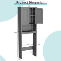 Shintenchi Over The Toilet Storage Cabinet Bathroom Above The Toilet Rack Bathroom Adjustable Shelf Organizer With Open Bottom