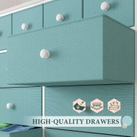 Enhomee Dresser Dresser For Bedroom With 12 Drawer Green Dresser For Bedroom Dressers Chest Of Drawers For Bedroom Closet C