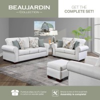 American Furniture Classics Beaujardin 4-Piece Set With Sleeper Sofas, Soft Washed Cream Tweed