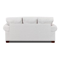 American Furniture Classics Pembroke Sleeper With Four Throw Pillows Sofas, Soft Washed Cream Tweed