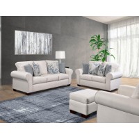 American Furniture Classics Pembroke 4-Piece Set With Sleeper Sofas, Soft Washed Cream Tweed