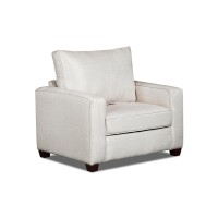 American Furniture Classics Relay Linen Upholstered Chair, Soft Washed Cream Tweed