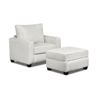 American Furniture Classics Model 3220-21 Relay Linen Ottoman