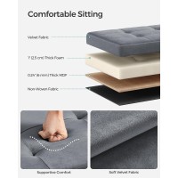 Songmics Storage Ottoman Foldable Small Ottoman Foot Rest 122 X 161 Inches Foot Stool Ottoman With Storage Load Up To 286